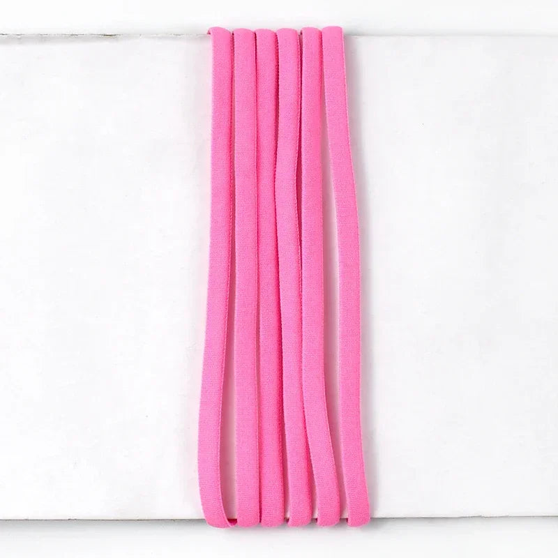 Bande élastique 5/10/20M 3/5mm, noyau d'huile, corde en Nylon pour attaches de cheveux, sangle de masque, bande extensible, soutien-gorge, chaussures, bandes en caoutchouc, accessoires de couture