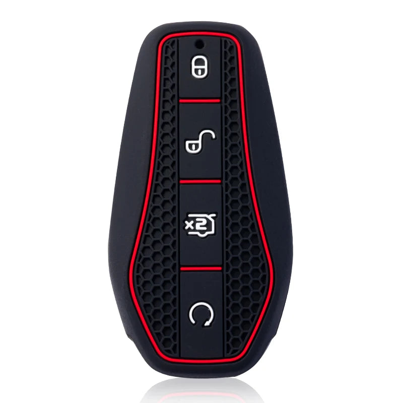 Étui pour clé de voiture en Silicone, support de chaîne, pour BYD Atto 3 Han EV Dolphin Song PRO Max Tang DM Yuan Dolphin E2 Qin PLUS