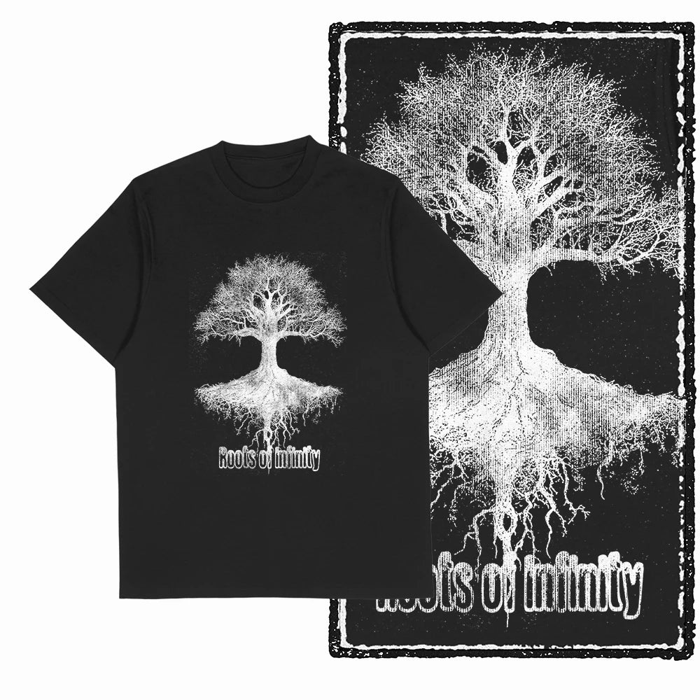 Coolmind MAX yggdrasil printed Exclusive graphic men T shirt 100% cotton big size streetwear men tshirt cool t-shirt tee shirts