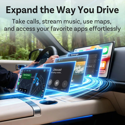 Adaptateur sans fil CarPlay et Android Auto Ottocast Mini Dot Express, WiFi 6, BT 5.4, Plug & Play pour Audi, Toyota, VW, Nouveauté 2026