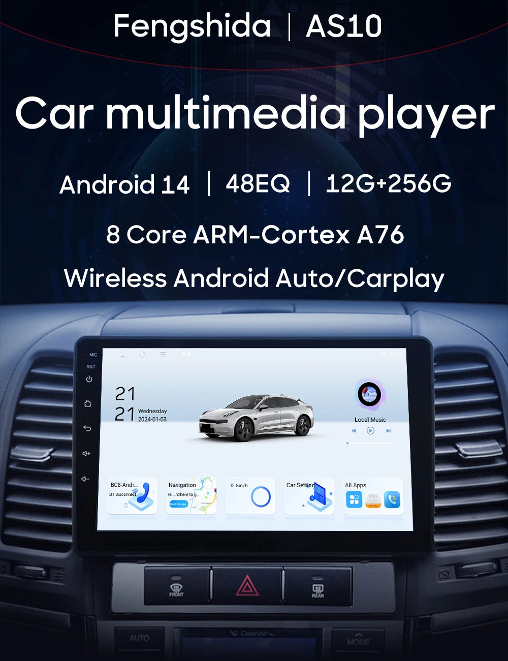 Autoradio Carplay pour Peugeot Partner 1 2002-2008 Partner origine 1 2008-2011 GPS Android Auto lecteur multimédia stéréo No 2din