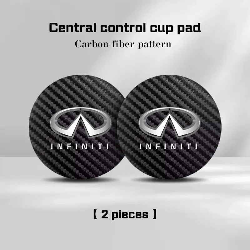 Coussin antidérapant pour tasse d'eau de voiture, 2 pièces, pour Infiniti Q50 Q60 Q70 QX50 QX60 QX70 G25 EX FX JX35, porte-bouteille, accessoires