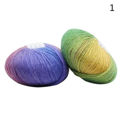 Rouleau de laine douce au Crochet pour bébé, fil de laine tricoté pour bébé, fil arc-en-ciel