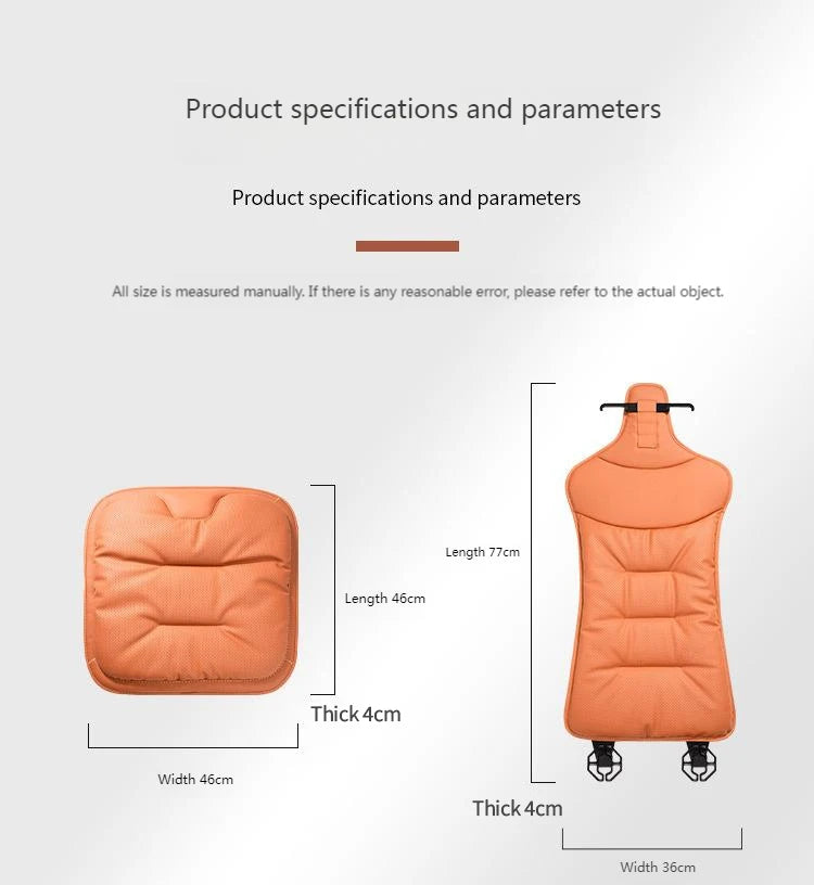 Housse de siège de voiture universelle en cuir, housse de coussin de taille pour siège de voiture, quatre saisons, coussin de Protection pour sièges intérieurs automobiles, accessoire de voiture
