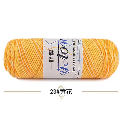 Fil à tricoter à la main en coton au lait coloré, 100g, section teinte au Crochet, ligne de fil, couverture, châle, chapeau, chaussettes, 200 mètres, 1 pièce