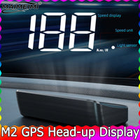 M2 GPS HUD affichage tête haute voiture compteur de vitesse universel KMH câble USB Plug & Play GPS & Beidou double système Satellite