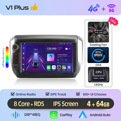 Junsun 8 "sans fil CarPlay Android Auto autoradio pour Peugeot 2008 208 2012 2013-2018 GPS stéréo multimédia WiFi 4G 8core RDS