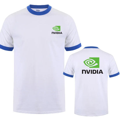 تي شيرت Nvidia رجالي صيفي بأكمام قصيرة قطن Nvidia تي شيرت رجالي كبير الحجم LH-033