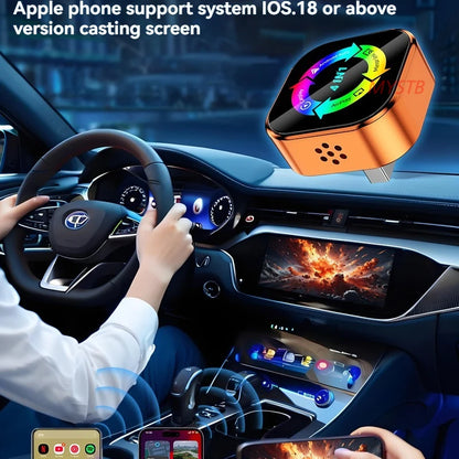 Adaptateur Carplay 4 en 1 pour voiture sans fil, pour Apple Android, connexion automatique, lien miroir, écran Airplay, WiFi, Bluetooth 2026, mise à niveau Carplay