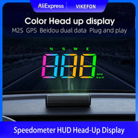 Système de projecteur de compteur de vitesse GPS de pare-brise de voiture HUD avec affichage haute définition alerte de survitesse affiche la vitesse Plug and Play