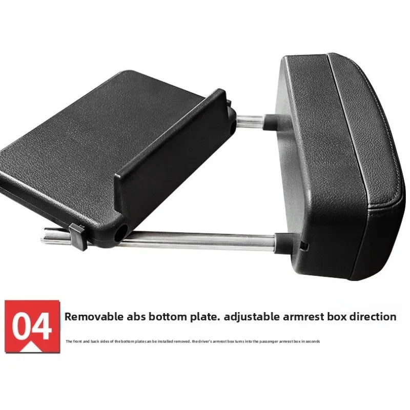 Boîte d'accoudoir de siège de voiture, boîte de rangement multifonctionnelle, boîte de rangement, boîte d'accoudoir de levage de commande centrale, repose-coude universel surélevé