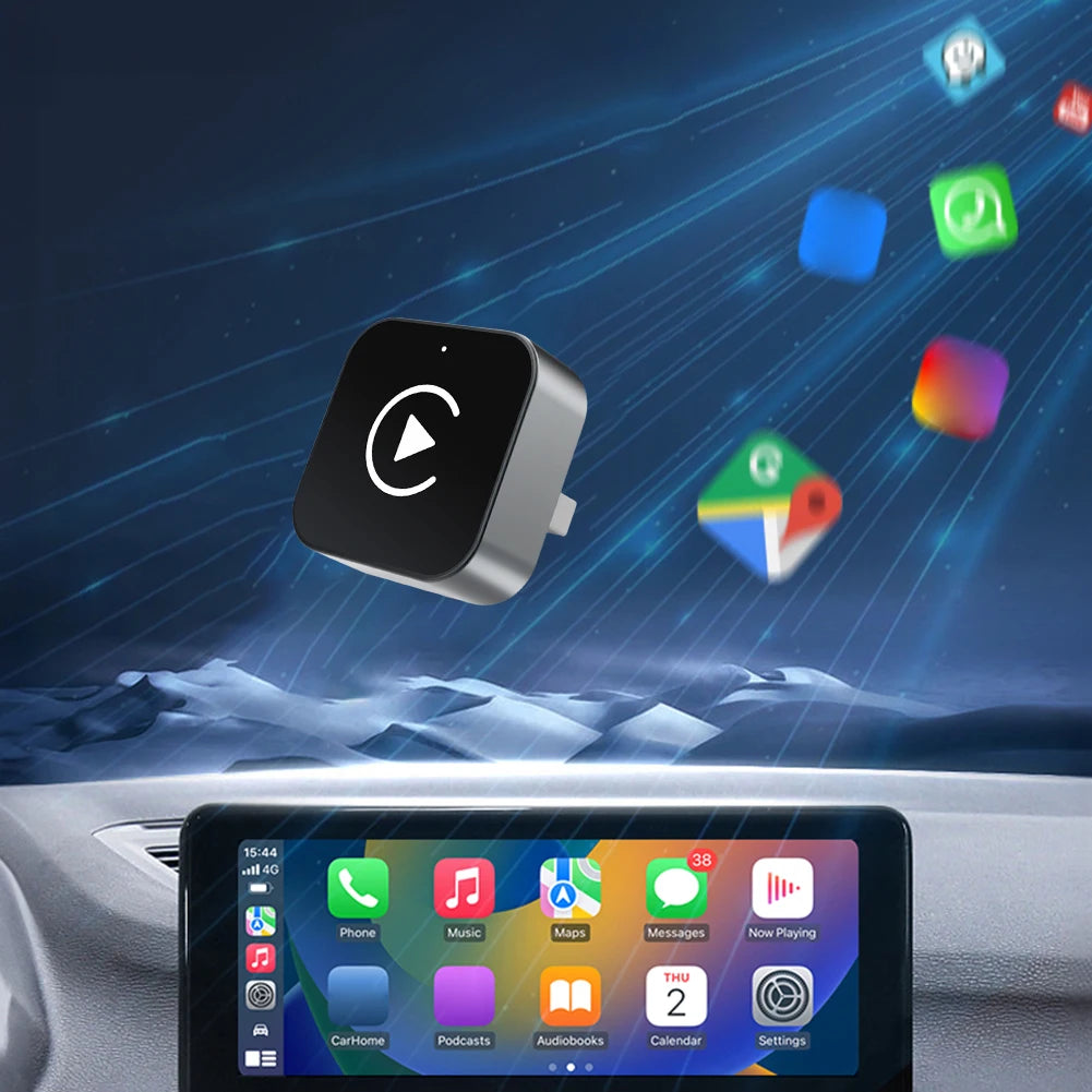 Adaptateur CarPlay Android Auto sans fil 2 en 1, boîtier Carplay AI, connexion automatique, adaptateur CarPlay sans fil pour voitures CarPlay filaires en usine
