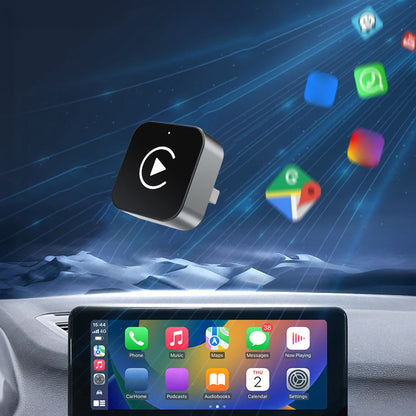 Adaptateur CarPlay Android Auto sans fil 2 en 1, boîtier Carplay AI, connexion automatique, adaptateur CarPlay sans fil pour voitures CarPlay filaires en usine