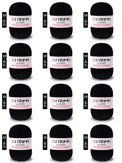 12 pièces 300g fil de lait fait à la main grossier bricolage tissage boule de fil pour pull chapeau écharpe et autres vêtements doux Crochet fil à tricoter