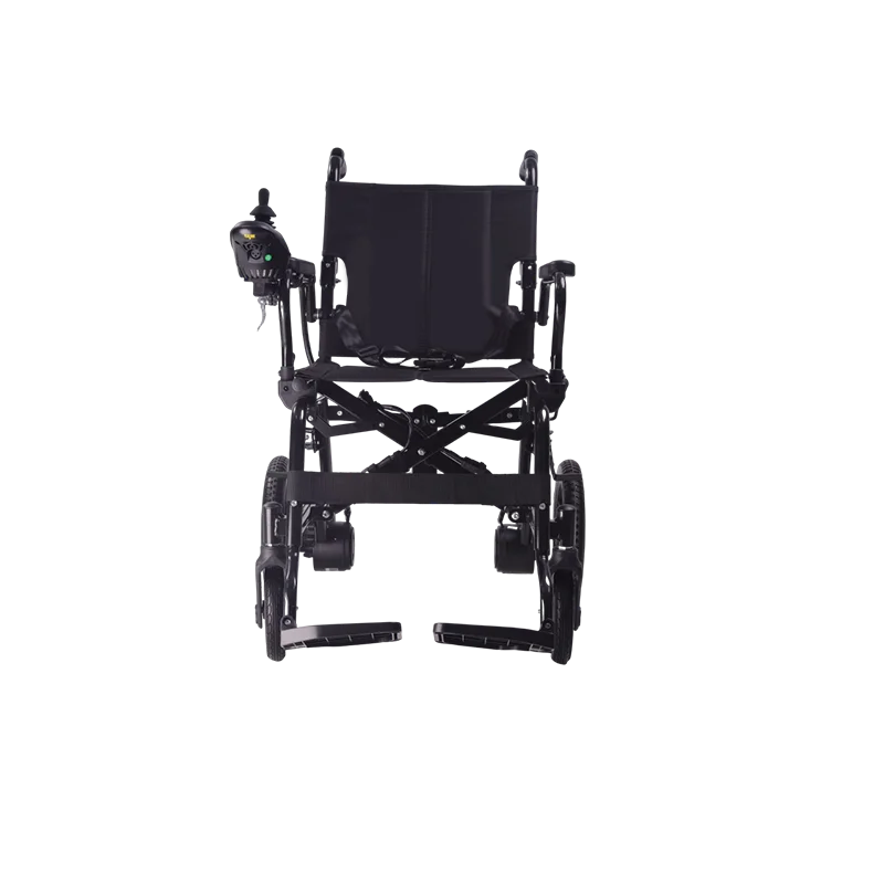 Fauteuil roulant électrique pliable en acier au carbone pour la rééducation, facile à utiliser