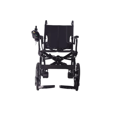 Fauteuil roulant électrique pliable en acier au carbone pour la rééducation, facile à utiliser
