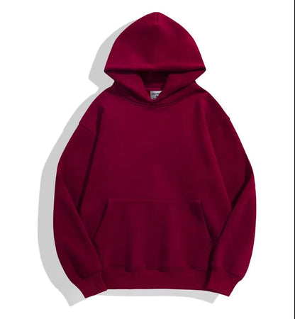 500GSM poids lourd mode hommes sweats à capuche nouveau automne hiver décontracté épais coton hommes haut couleur unie sweat à capuche mâle
