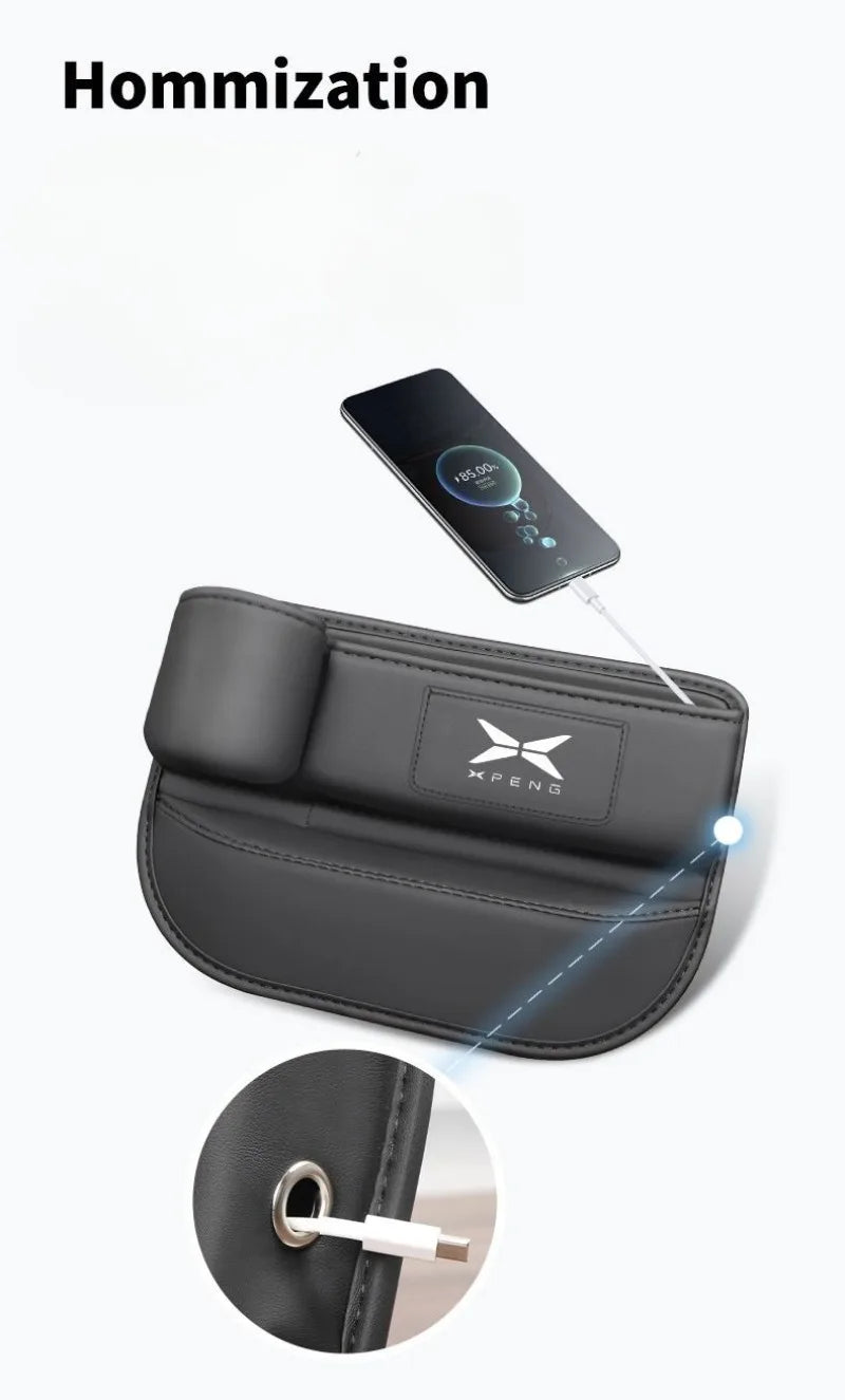Boîte de rangement de fentes de siège de voiture, tasse d'eau, support de téléphone, sac de rangement, accessoires de rangement intérieur pour Xpeng G6 G9 G3 G3i P7 P5 P7i X9