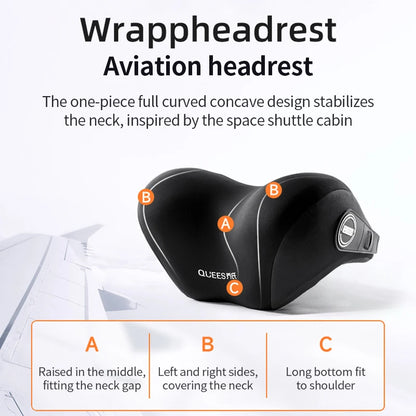 High Quality Universal Car Headrest Cushion Car Seat Neck Pillow Perforated Leather Breathable Lumbar Support Car Pillow