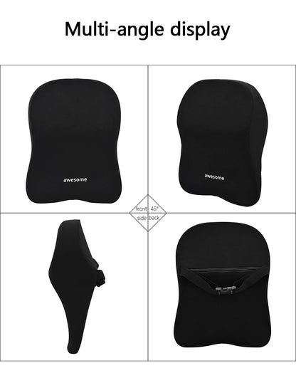Appui-tête de soutien lombaire pour voiture, oreiller lombaire en mousse à mémoire de forme, oreiller universel doux pour le cou, coussin de siège de voiture