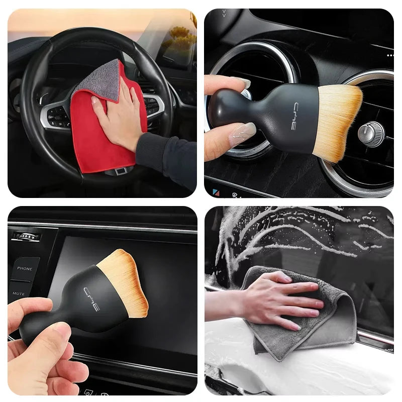 Serviette de lavage de voiture en microfibre et daim, chiffon propre pour BYD Tang F3 E6 Atto Yuan Plus Song Max G3, brosse de nettoyage intérieur, accessoires d'outils