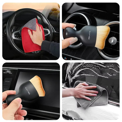 Serviette de lavage de voiture en microfibre et daim, chiffon propre pour BYD Tang F3 E6 Atto Yuan Plus Song Max G3, brosse de nettoyage intérieur, accessoires d'outils