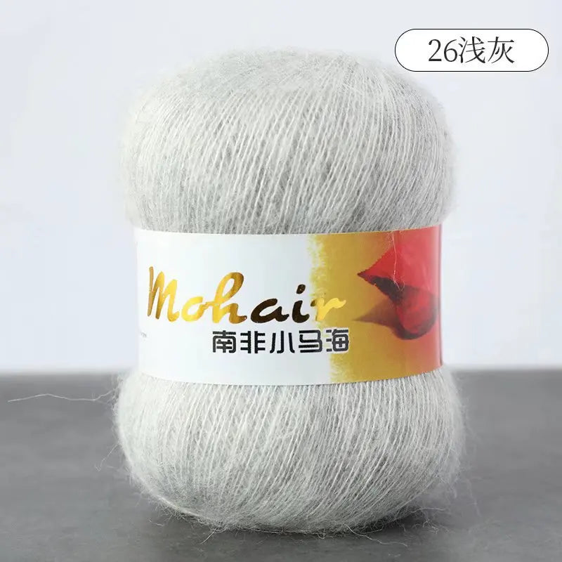 Fil de laine Mohair d'alpaga en peluche pour fil à tricoter, écharpe de pull 40 grammes/boule, fils épais de Lanas doux et chaud gonflés