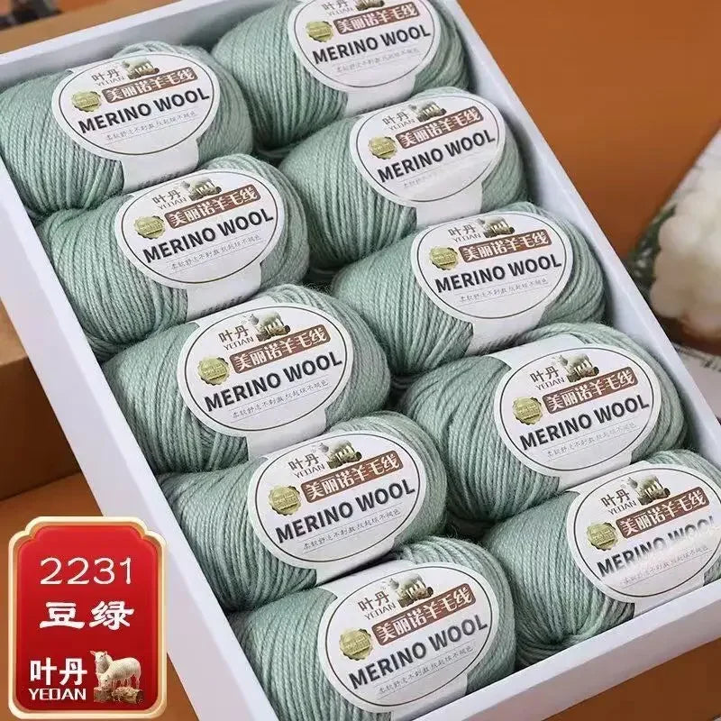 Fil de laine doux à 3 plis, 500 g/ensemble, pour crochets, chapeau d'hiver, pull, écharpe, châle, manteau, Cardigan, bricolage, confortable, chaud et moelleux, fil rouge pour bébé