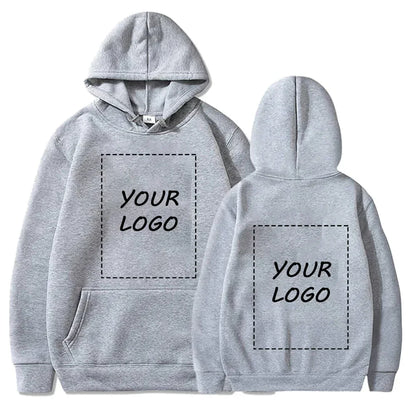 Logo/image de marque conçue sur mesure pour femmes et hommes, sweats à capuche DIY, pulls décontractés et sweats à capuche tendance partout