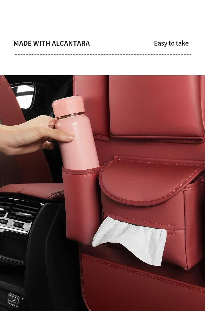 Sac de rangement arrière en cuir pour siège de voiture, anti-usure, coussin anti-rika, accessoires pour XPENG P5 P7 G3 G9 N5 F30 H93 BETA