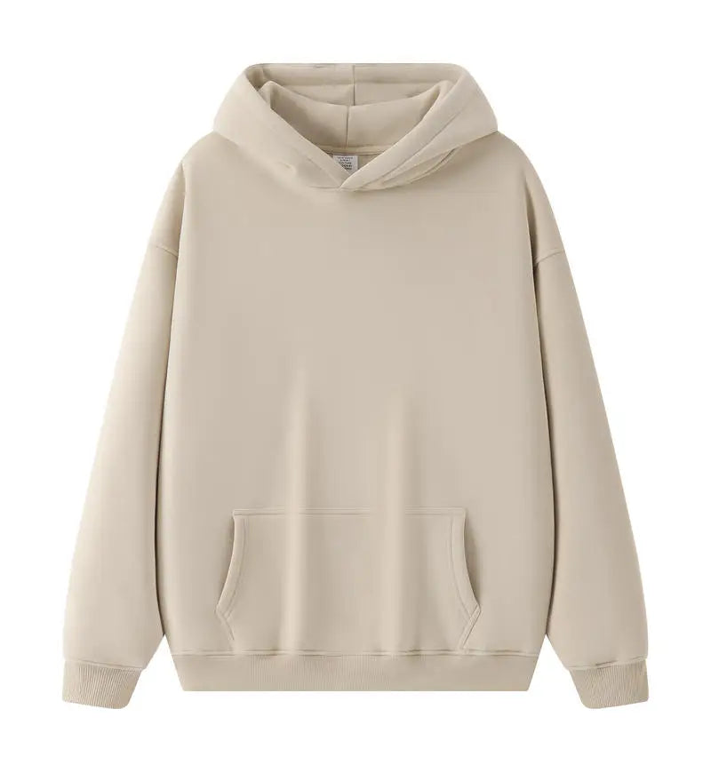 Bricolage LOGO personnalisé Image 17 + couleurs 400GSM chaud hommes surdimensionné goutte épaule sweats à capuche couleur unie mâle hiver avec sweat à capuche en polaire