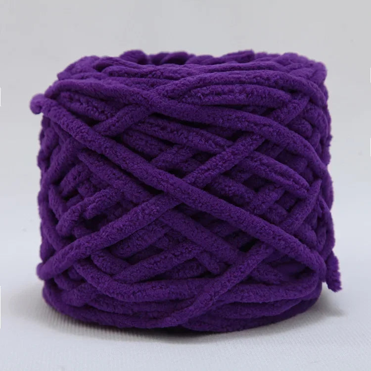 Fil à tricoter Chenille 100g/boule, ligne de bande de glace douce, fil de coton, fil de laine pour bricolage, écharpe à tricoter à la main, laine épaisse, vente en gros
