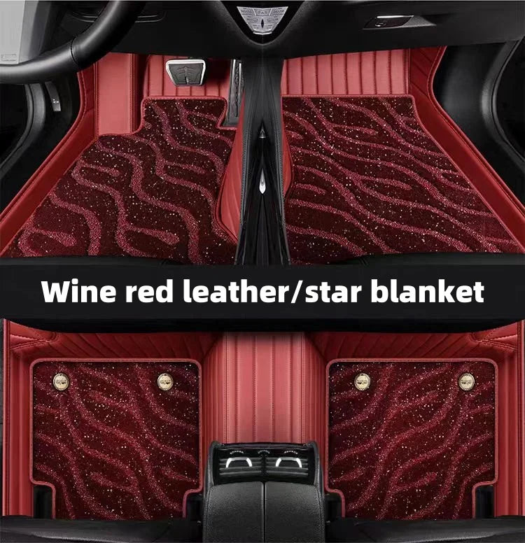 Tapis de pied de voiture en cuir, vente directe en gros