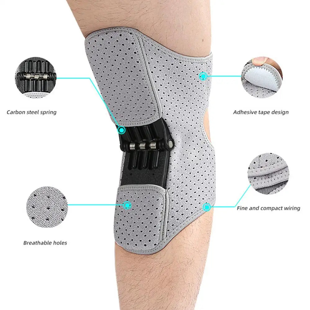 Genouillère respirante pour le cyclisme, rehausseur de genou, attelle de levage à ressort, aide à la marche, protège les partenaires, coussin d'appoint