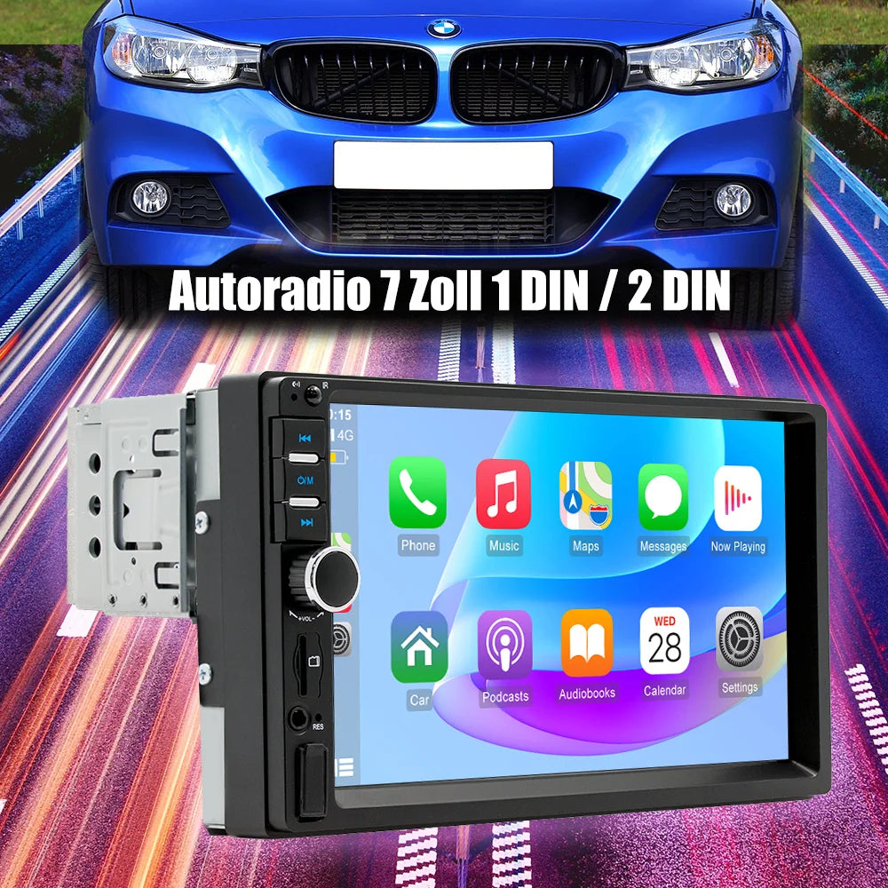 ESSGOO Carplay Android Auto 1 DIN 7 