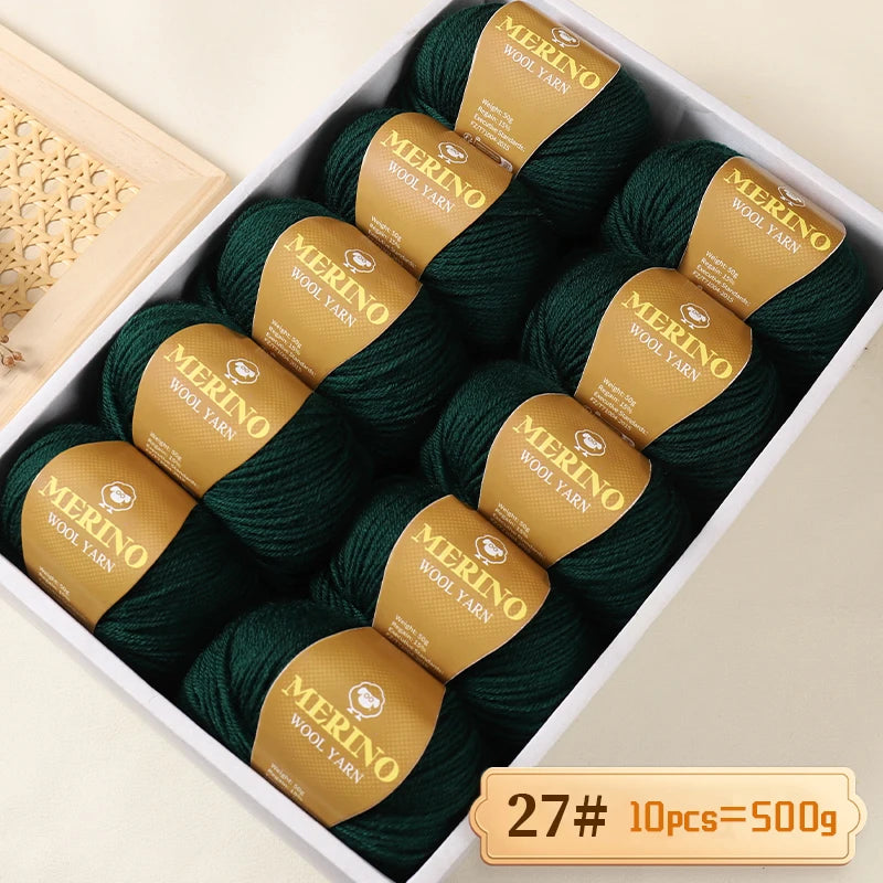 500 g de fil de laine d'alpaga mi-fin 212 de haute qualité, adapté au tricot de pulls, d'écharpes et de chapeaux, 10 écheveaux/paquet