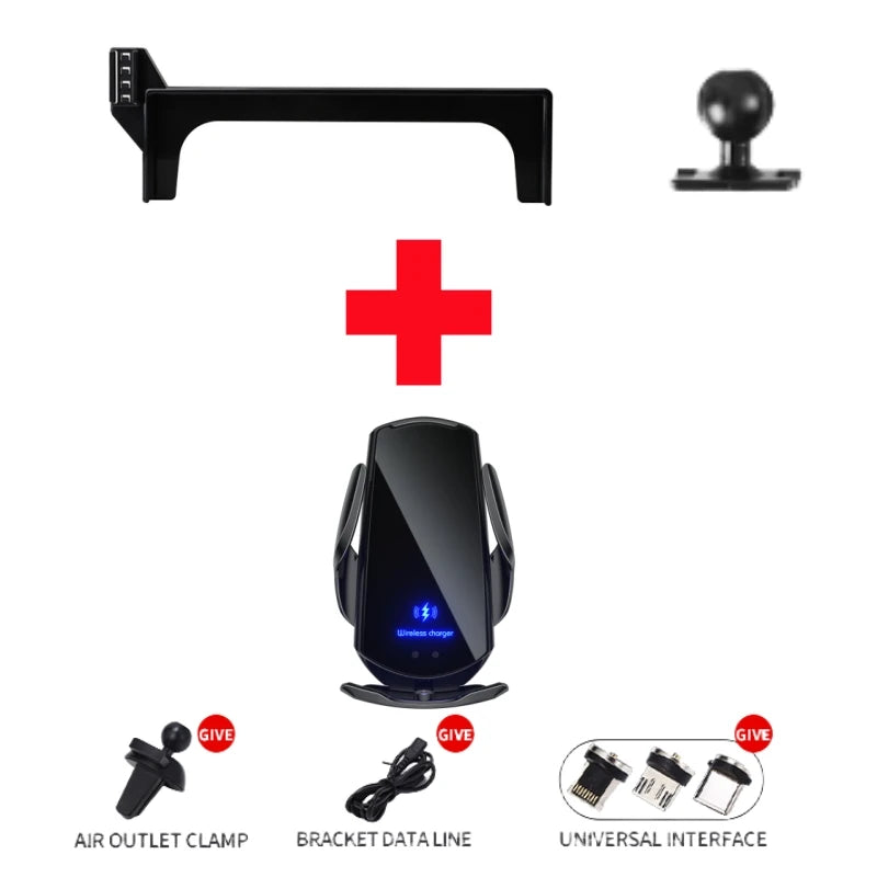 Support de téléphone de voiture avec écran de 15.4 pouces, pour LYNK & CO 07 2024, chargeur sans fil universel, support par gravité, accessoires d'intérieur automobile
