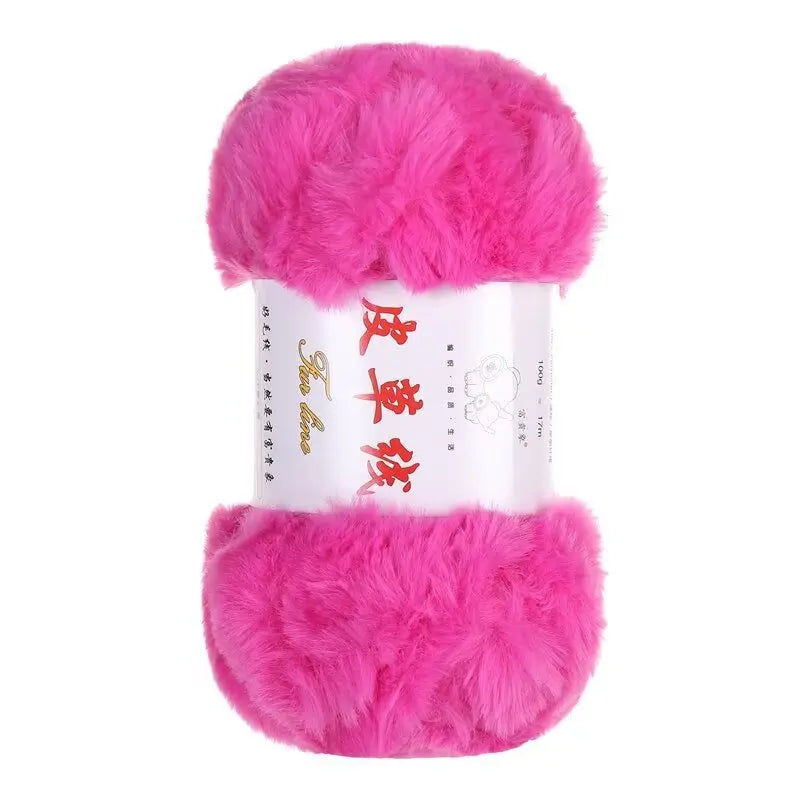Fil de laine de vison au Crochet, 2 pièces, fil de fausse fourrure, cachemire, tricot à la main, fil de pull, vêtements, écharpe, fil de vison moelleux