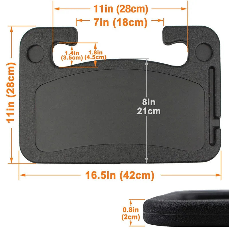 Support de bureau pour ordinateur Portable et voiture, support de travail pour manger, boisson, nourriture, plateau à café, volant de voiture, Table à manger
