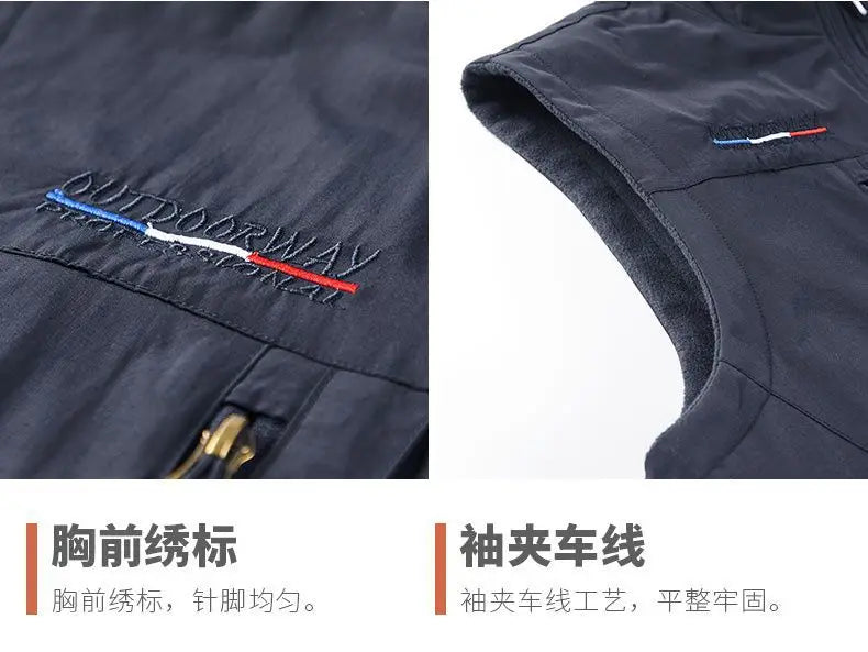 Gilet en polaire d'extérieur pour hommes, pull en polaire brossé, veste épaisse, vêtements Double face, automne et hiver 2025