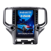 Android 11 8 + 256G Tesla écran pour Dodge RAM 1500 2018-2022 lecteur multimédia de voiture GPS de voiture Navi Auto stéréo magnétophone Carplay