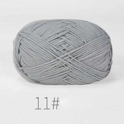 Nouveau 5 pièces couleurs mélangées fil lait coton fil combinaison Crochet tricot fil ensemble pour à la main bricolage artisanat pull écharpe tricot