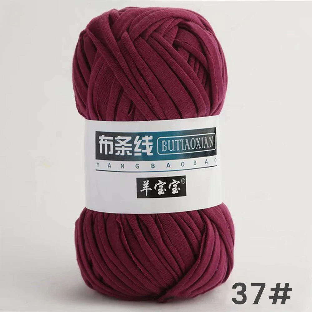Fil épais de 100g, tissu coloré Super doux, bande de fil pour tricoter à la main, sac tissé, panier de tapis, matériel tricoté à la main, bricolage