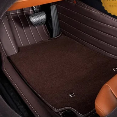 Tapis de sol de voiture personnalisé Double couche, pour Lincoln Navigator 2002 – 2024 ans, accessoires de voiture, doublures de sol