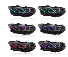 مصباح أمامي LED للسيارة لسيارة BYD Song Pro 19-24 RGB ملون ضوء نهاري DRL مصباح أمامي كشافات ضوء منخفض إشارة انعطاف