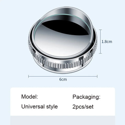Miroir d'angle mort pour voiture, 2 pièces, rétroviseur de voiture, Vision complète 360, large colère, aide au stationnement, miroir convexe