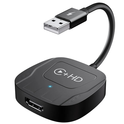 Adaptateur sans fil Carplay avec Youtube/Netflix/Tiktok, Dongle USB Carplay sans fil pour Carplay filaire en usine vers sans fil