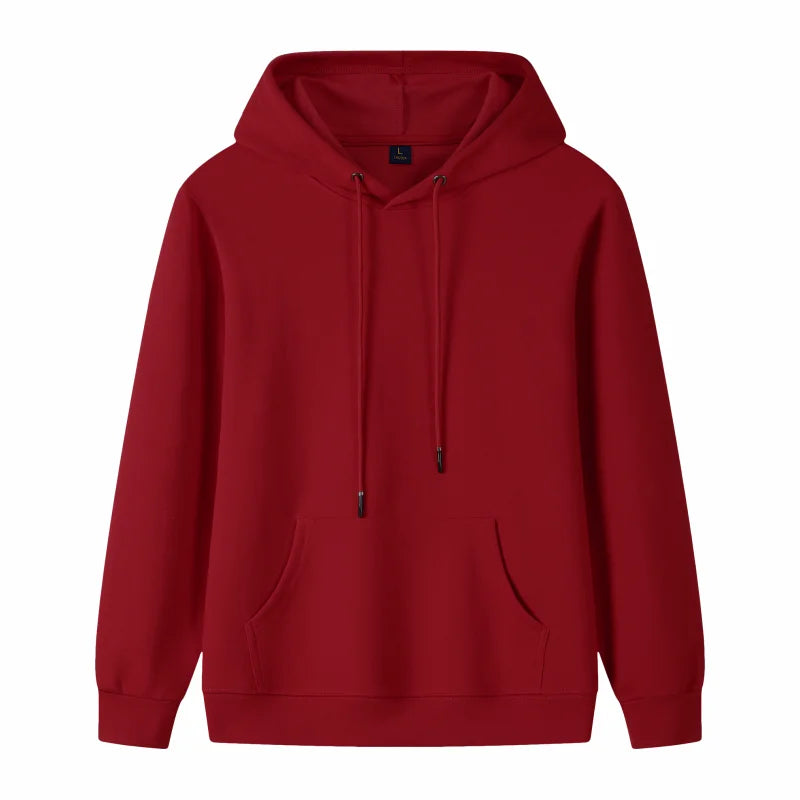 Sweat-shirt personnalisé avec logo imprimé gratuit, sweat à capuche 100% coton, vêtements de travail d'automne et d'hiver, vêtements d'équipe pour hommes et femmes