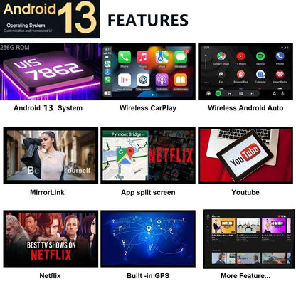 Écran IPS Android pour Dodge RAM 13.6 1500-2019, Limitation Radio, Lecteur Vidéo Stéréo, Navigation GPS, Unité Principale, Carplay, 2023
