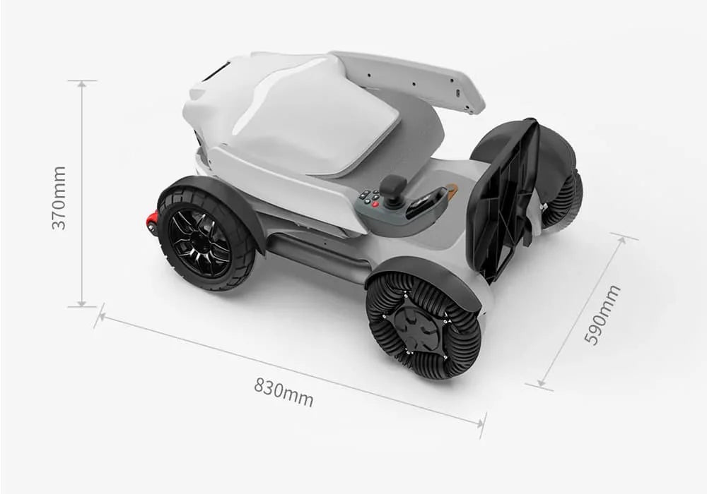 Un clic pliant rapide longue portée Portable léger Robot intelligent fauteuil roulant électrique fauteuil roulant électrique pliable personnes âgées
